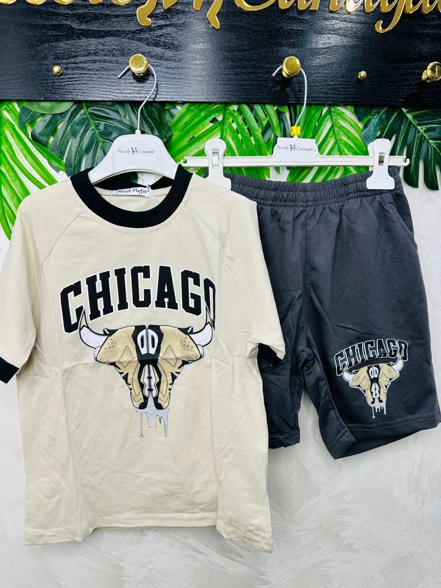Completo Chicago beige - Piccole Canaglie - PC29639