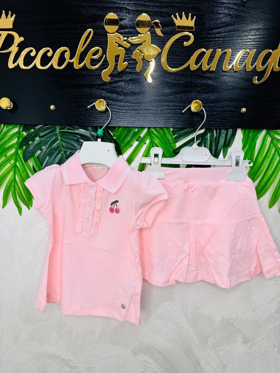 Completo Ciliegina Gonna Pantaloncino Cipria 506 - Piccole Canaglie - PC28200