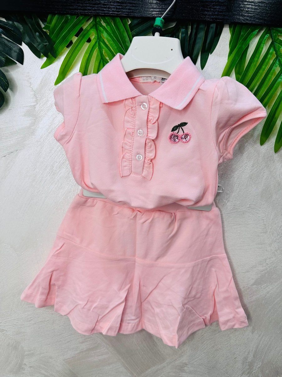 Completo Ciliegina Gonna Pantaloncino Cipria 506 - Piccole Canaglie - PC28200