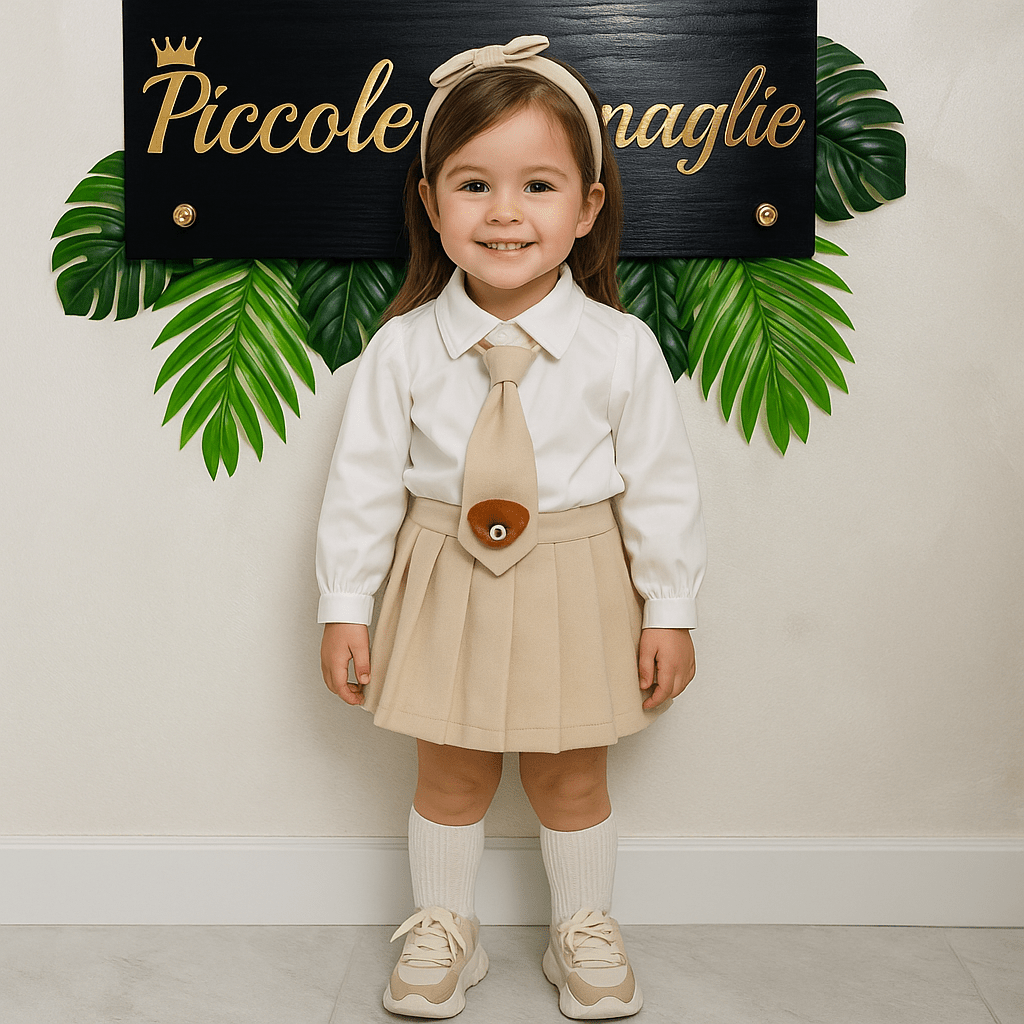 Completo cravatta Orsetta - Piccole Canaglie - PC22799