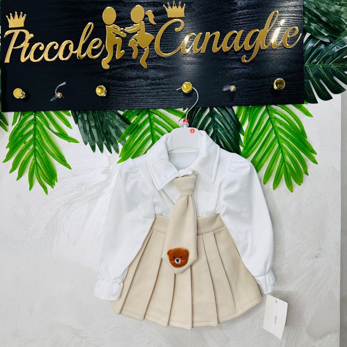 Completo cravatta Orsetta - Piccole Canaglie - PC22799