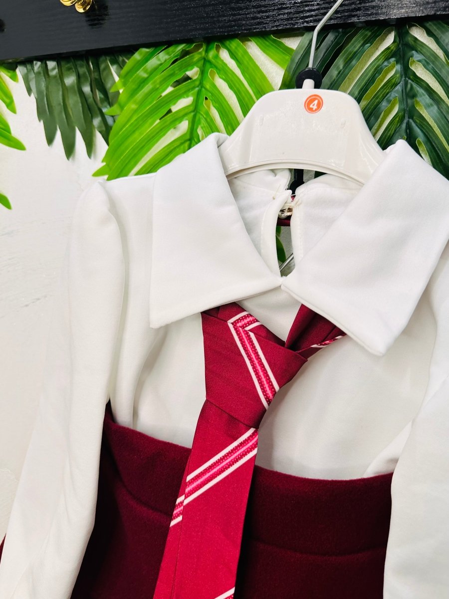 Completo cravattino Bordo’ - Piccole Canaglie - PC24104