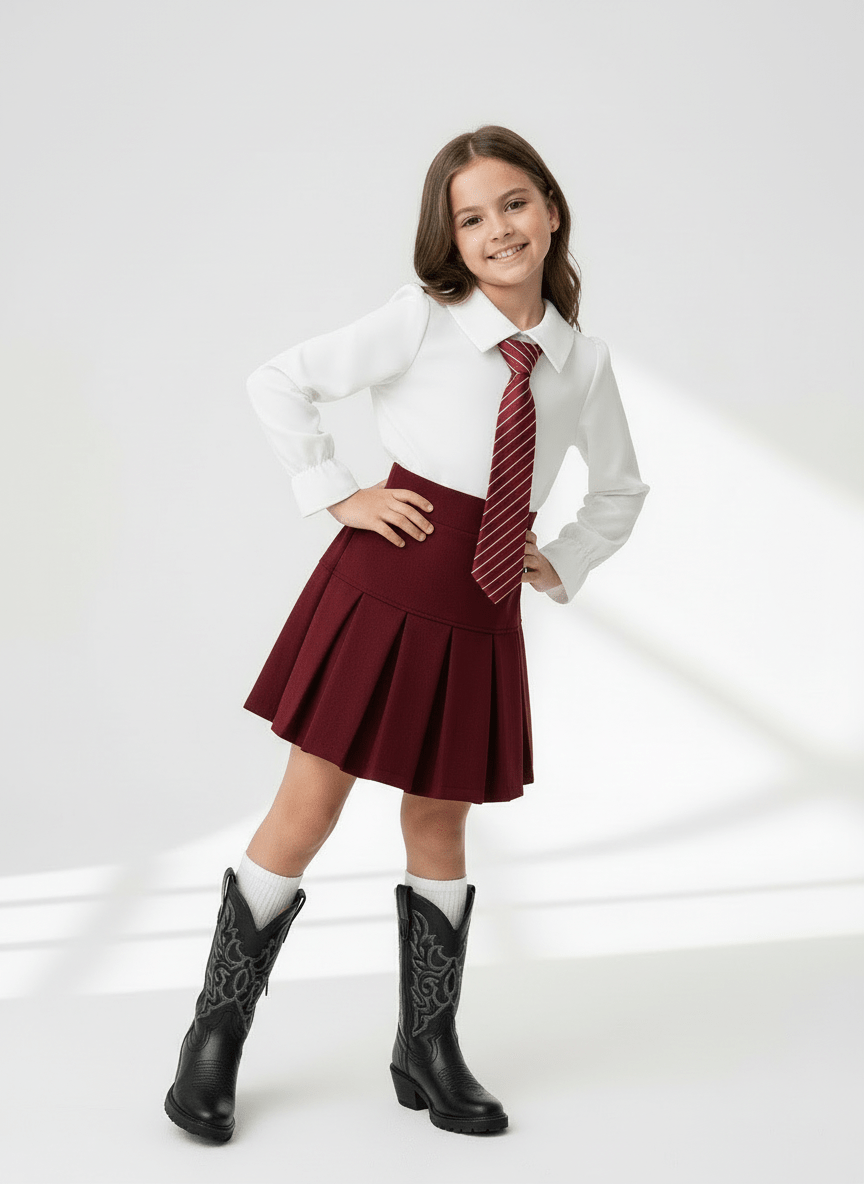 Completo cravattino Bordo’ - Piccole Canaglie - PC24104