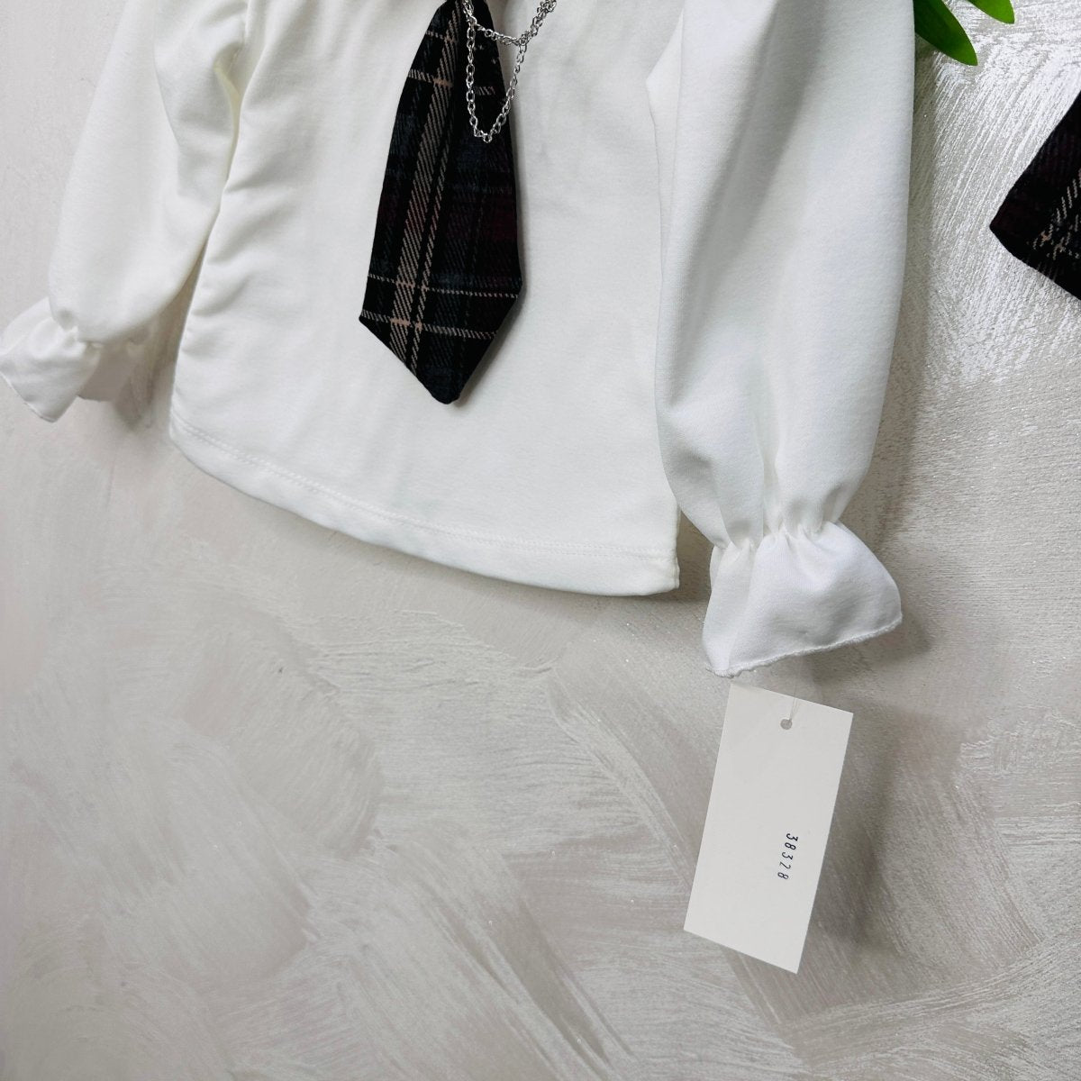 Completo cravattino Quadri Bordò’ - Piccole Canaglie - PC23048