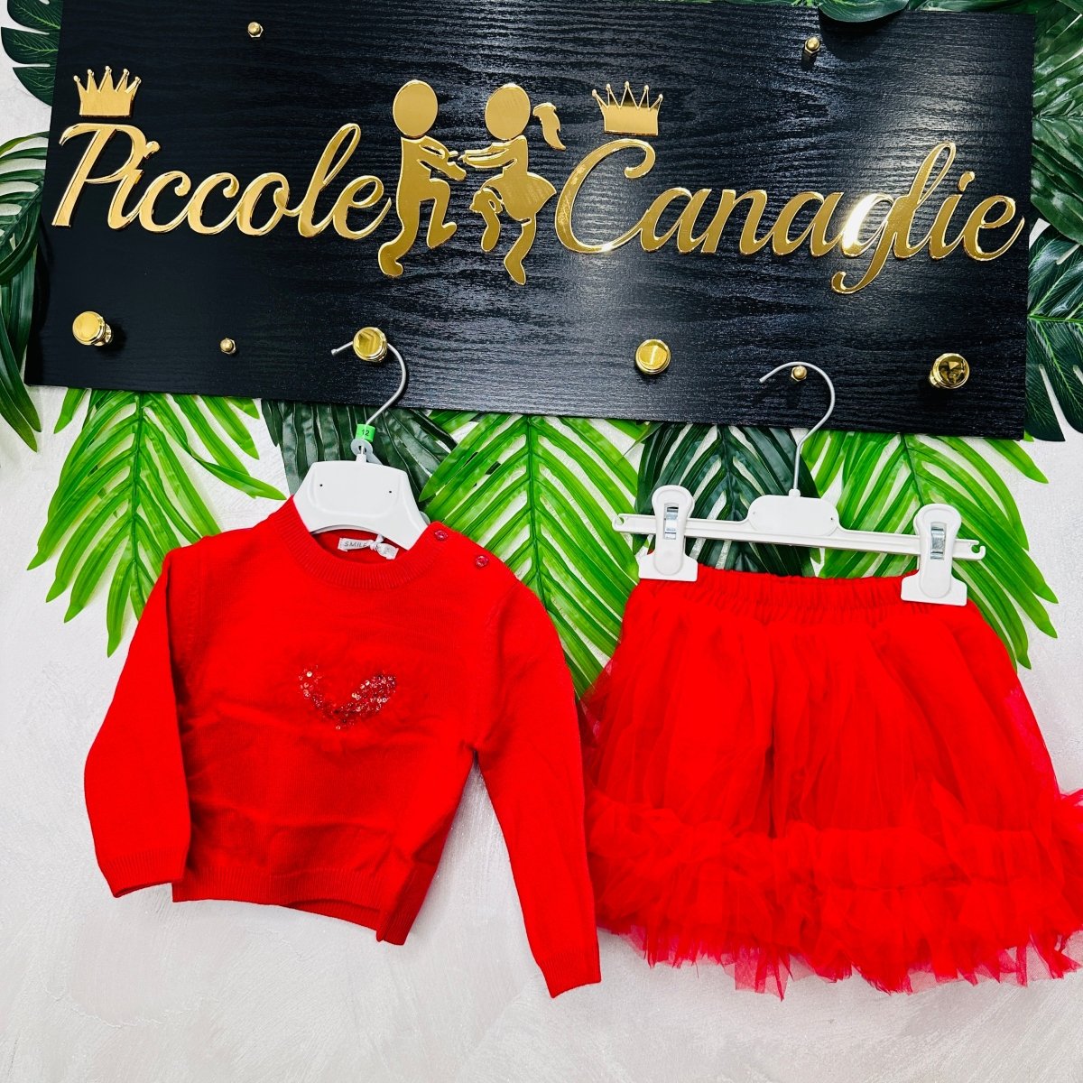 Completo Cuore Rosso - Piccole Canaglie - PC22656