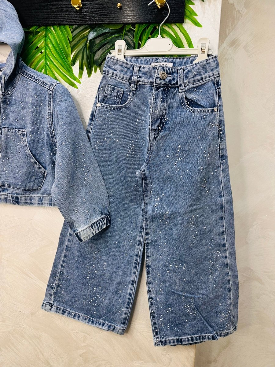 Completo Denim Jeans Chiaro ✨ - Piccole Canaglie - PC26786