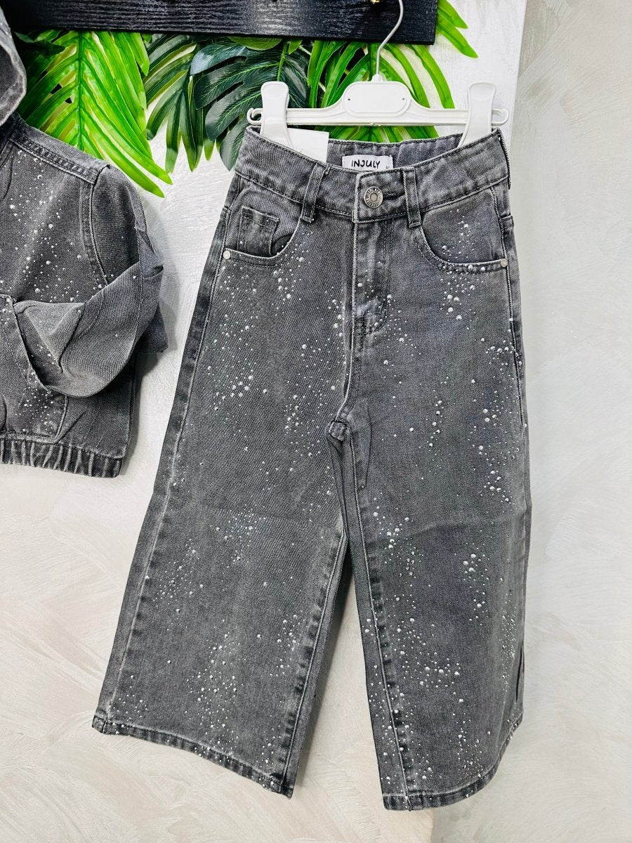 Completo Denim Jeans Scuro ✨ - Piccole Canaglie - PC26793