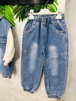 Completo Denim Panna Cotone - Piccole Canaglie - PC26281
