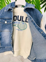 Completo Denim Panna Cotone - Piccole Canaglie - PC26281