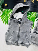 Completo Denim Slavato Nero Classic Baby 9530 - Piccole Canaglie - PC27468