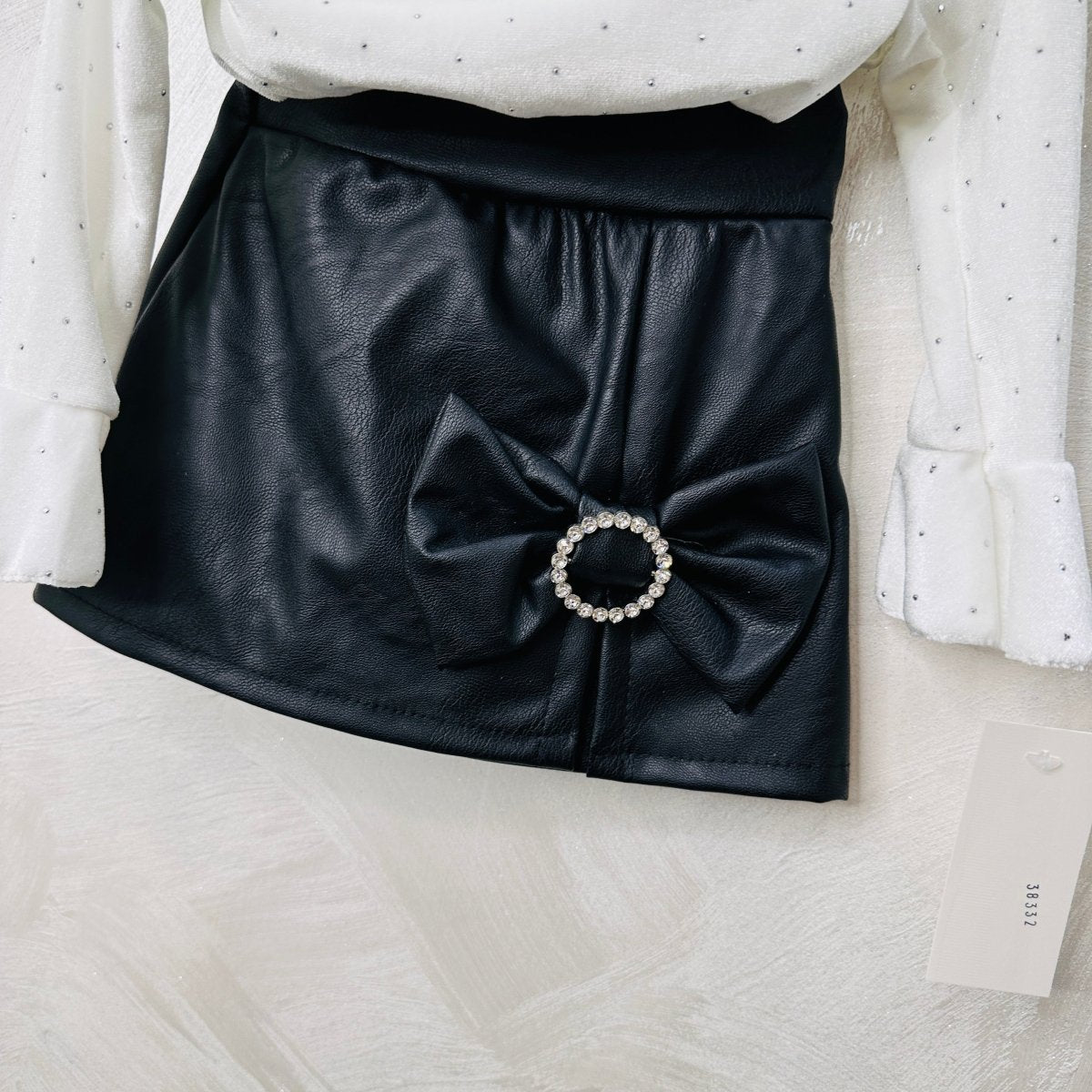 Completo Ecopelle Nero mesi - Piccole Canaglie - PC23032