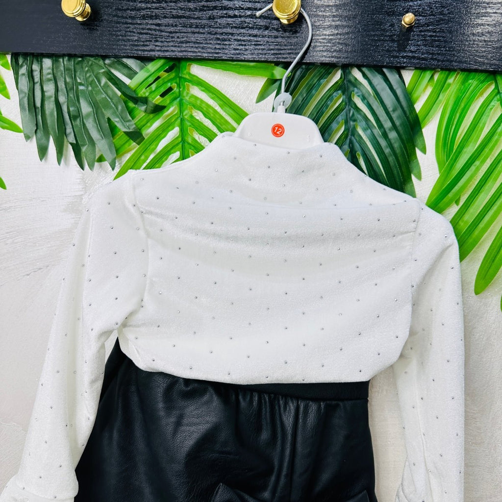 Completo Ecopelle Nero mesi - Piccole Canaglie - PC23032