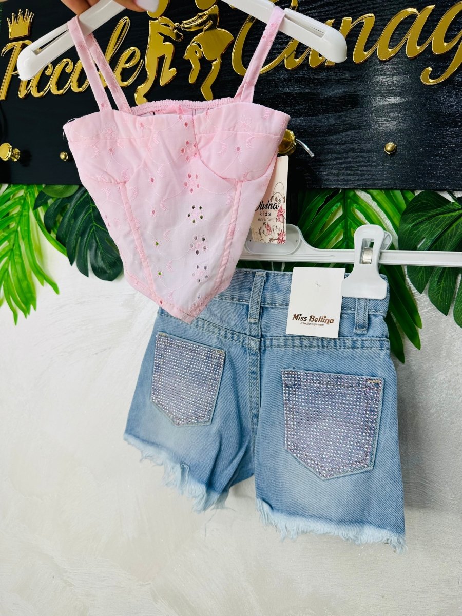 Completo Fashion Taschino Rosa - Piccole Canaglie - PC29346