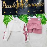 Completo fiocchetti Rosa - Piccole Canaglie - PC22173