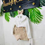 Completo Fiocchetto Beige - Piccole Canaglie - PC22998