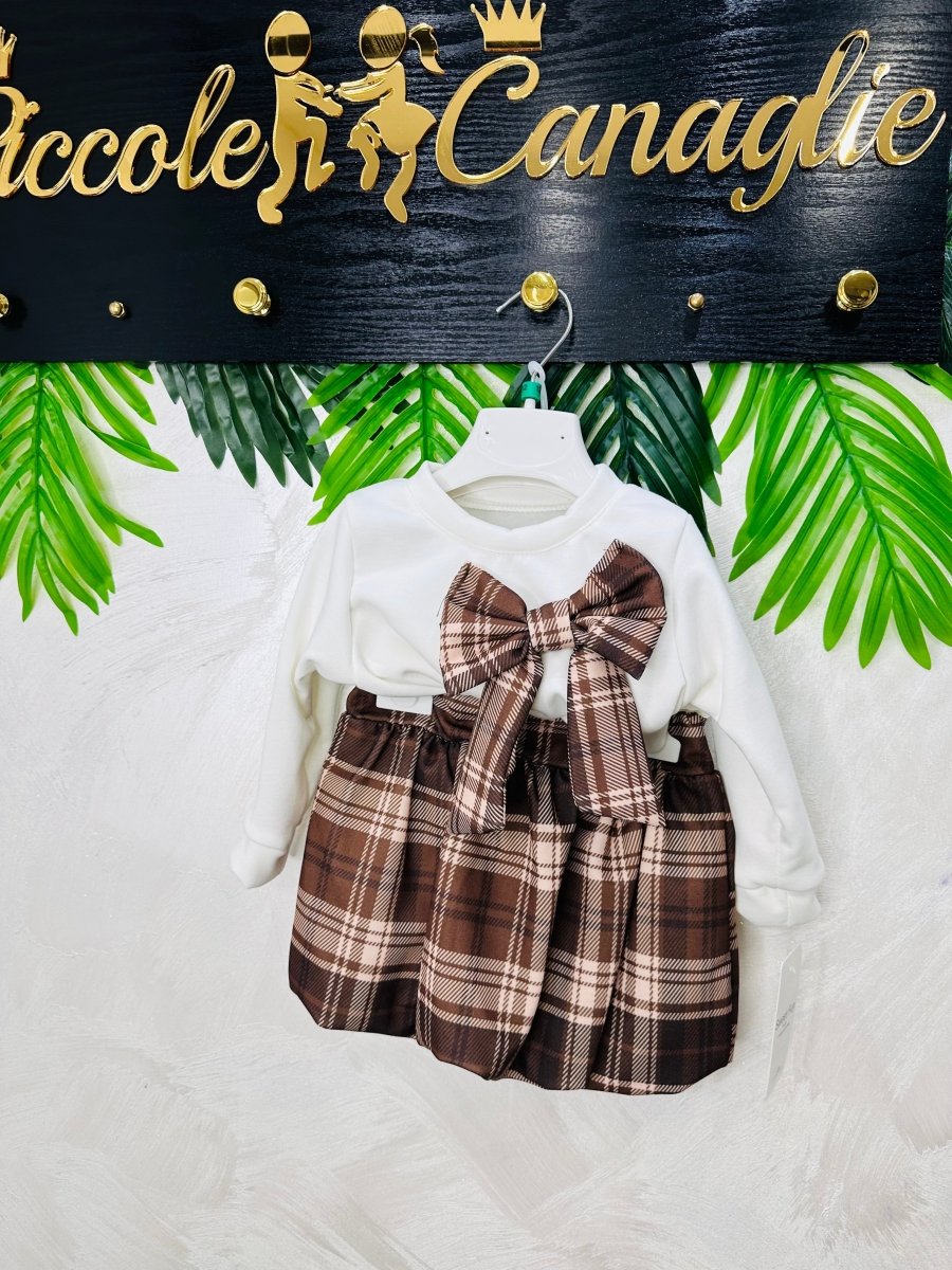 Completo Fiocco Cioccolato - Piccole Canaglie - PC23847