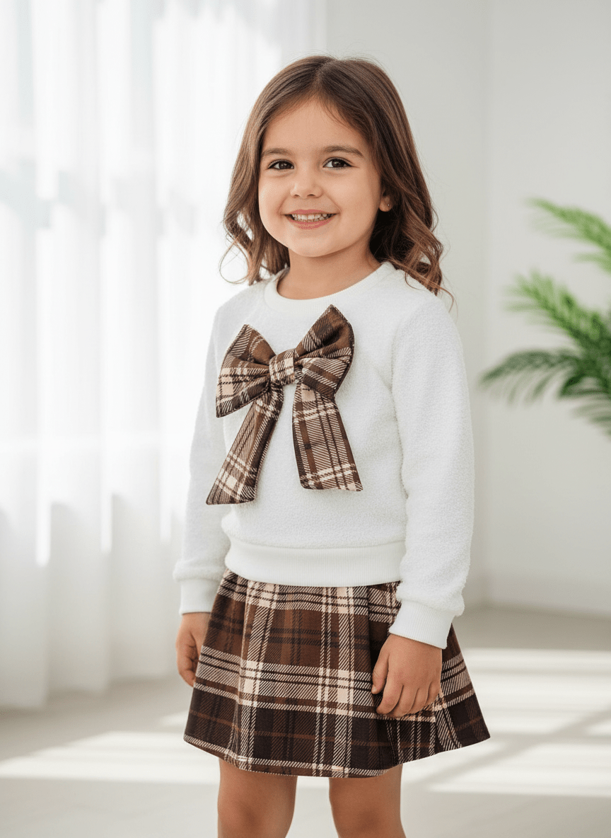 Completo Fiocco Cioccolato - Piccole Canaglie - PC23847