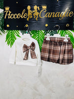 Completo Fiocco Cioccolato - Piccole Canaglie - PC23847
