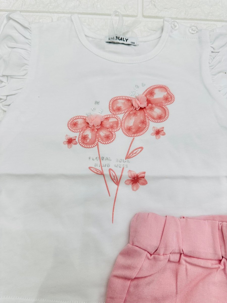 Completo Flowers Rosa Antico 1107 - Piccole Canaglie - PC28625
