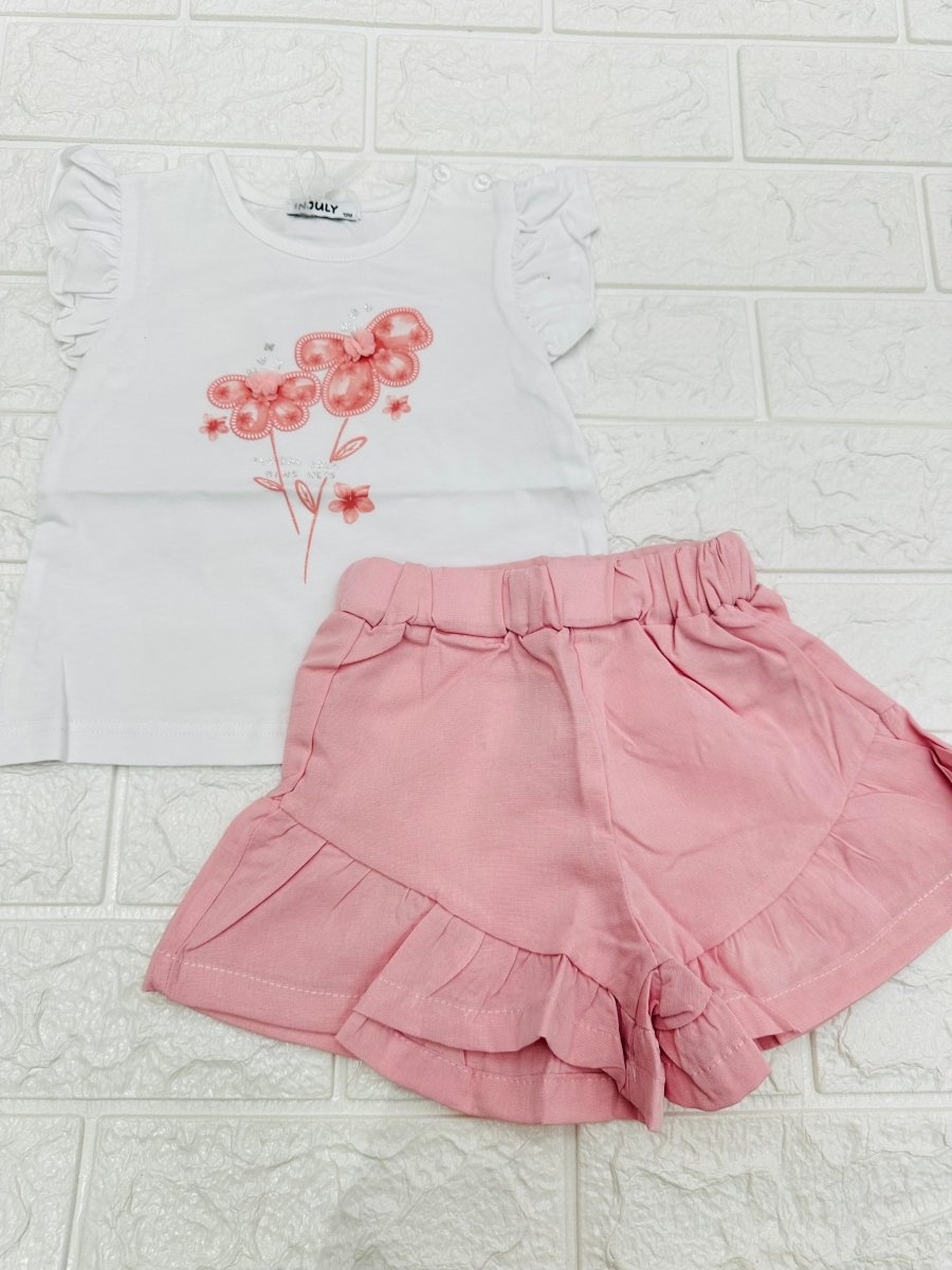 Completo Flowers Rosa Antico 1107 - Piccole Canaglie - PC28625