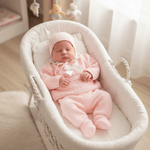 Completo Invernale Rosa Fiocco Bianco 1051 - Piccole Canaglie - PC29989
