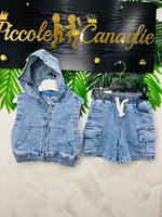 Completo Jeans Denim Classic Baby 9530 - Piccole Canaglie - PC27463