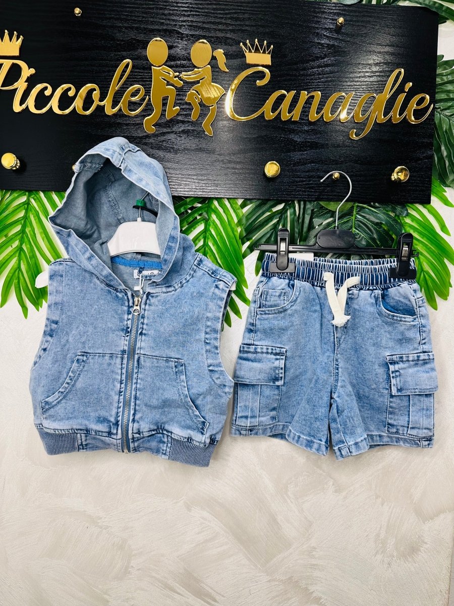 Completo Jeans Denim Classic Baby 9530 - Piccole Canaglie - PC27463