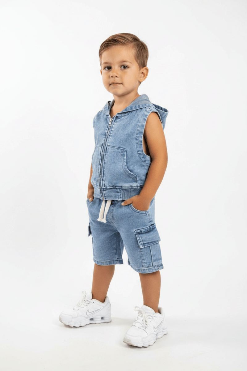 Completo Jeans Denim Classic Baby 9530 - Piccole Canaglie - PC27463