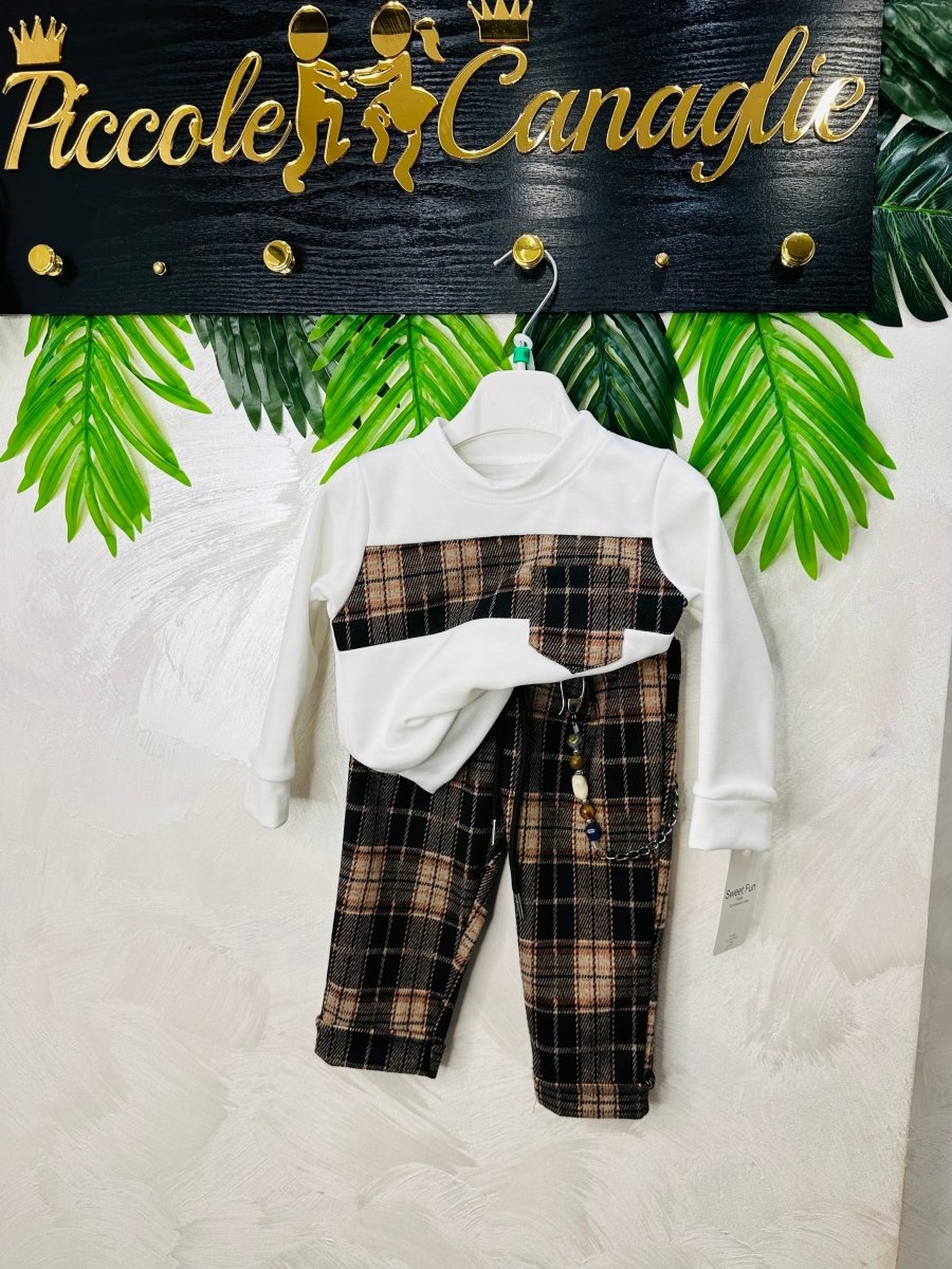 Completo London Check - Piccole Canaglie - PC23470