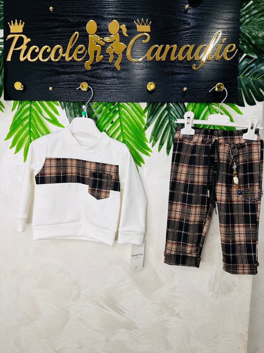 Completo London Check - Piccole Canaglie - PC23470