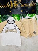 Completo Los Angeles Brillantini 2023 Beige - Piccole Canaglie - PC28103