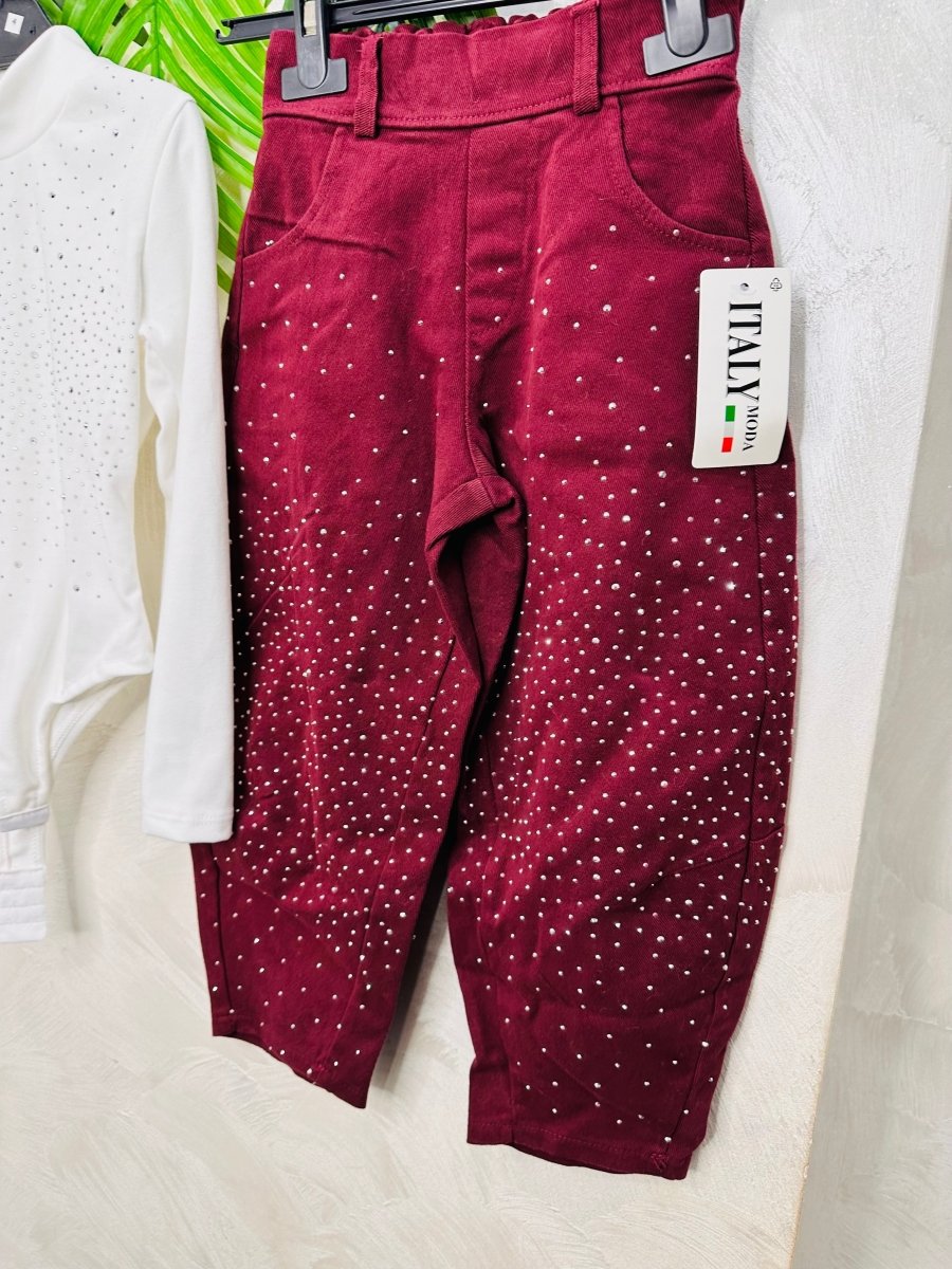 Completo Luxury bordo’ - Piccole Canaglie - PC24536