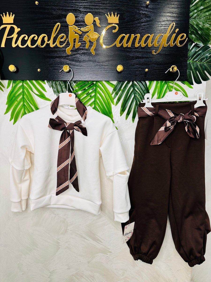 Completo Manicotti Felpato - Piccole Canaglie - PC24081