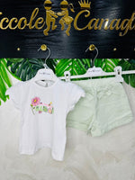 Completo Miss Brum Fiorellino Verde - Piccole Canaglie - PC29286