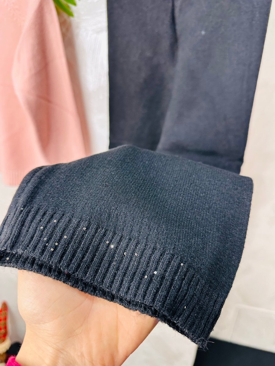 Completo morbido Elegant in Maglina Rosa e Nero - Piccole Canaglie - PC24370