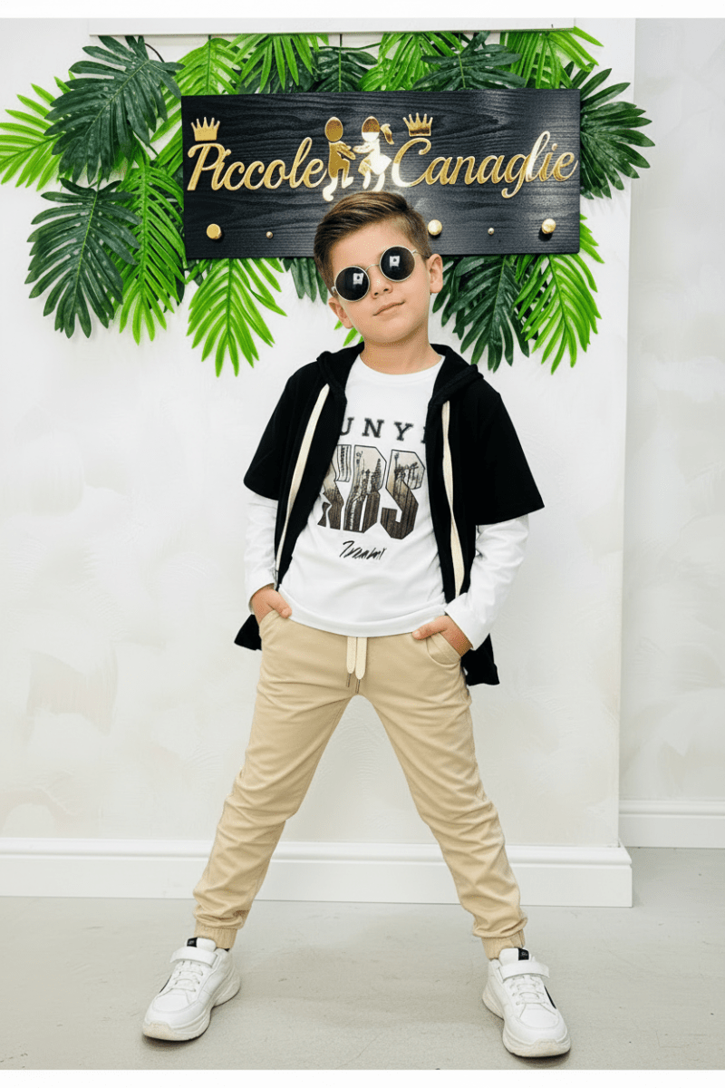 Completo New York Nero 3052 - Piccole Canaglie - PC25558