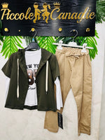 Completo New York Verde 3052 - Piccole Canaglie - PC25564