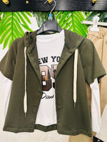 Completo New York Verde 3052 - Piccole Canaglie - PC25564