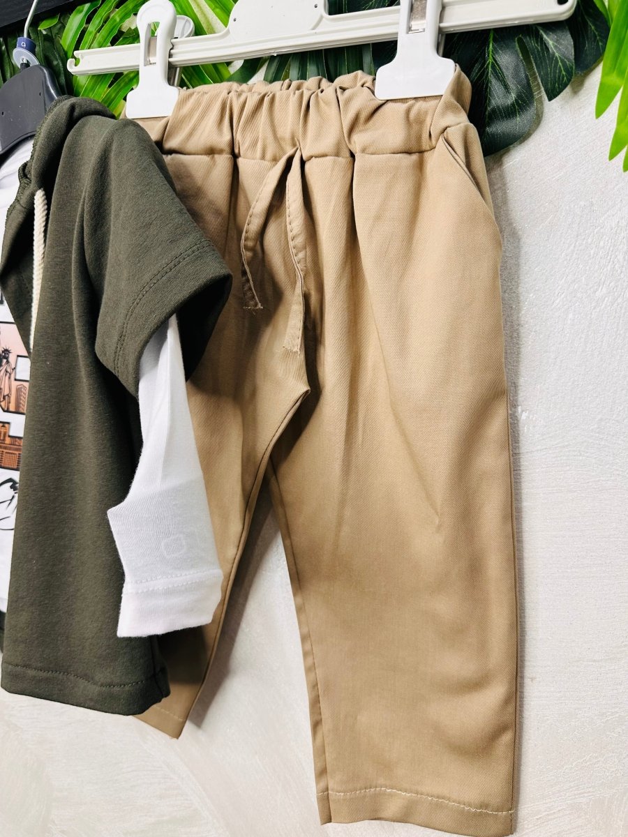 Completo New York verde baby cotone - Piccole Canaglie - PC26162