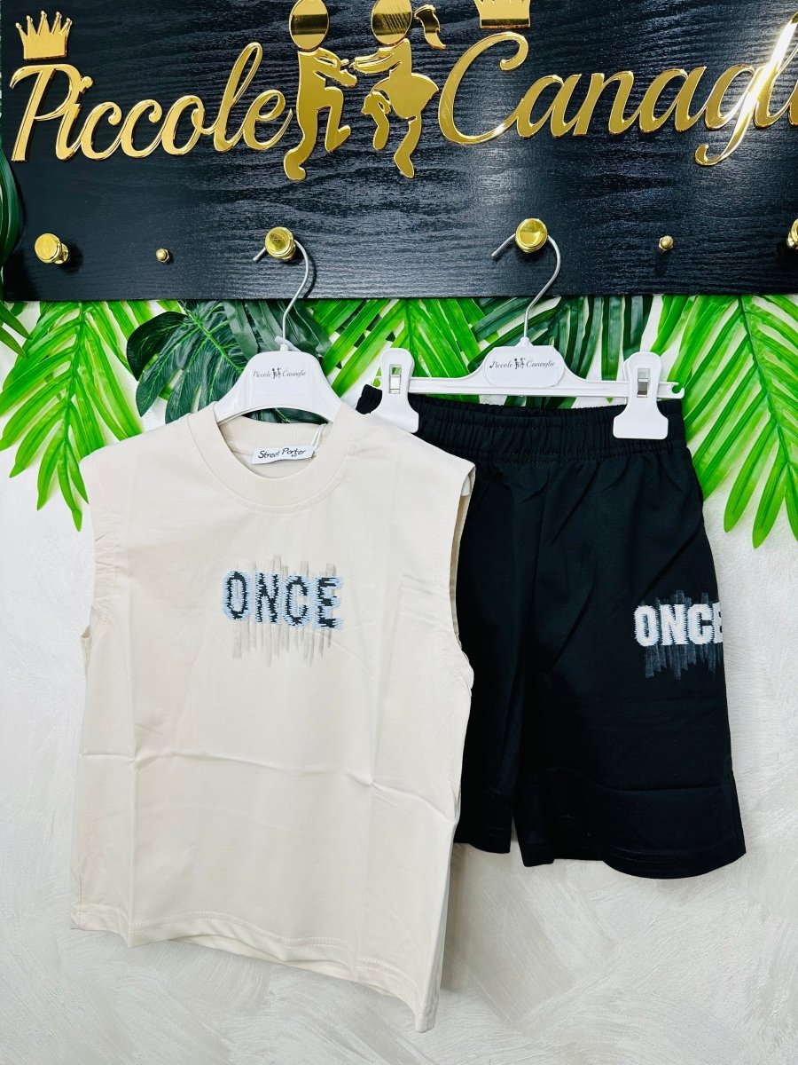 Completo Once 6818 Beige - Piccole Canaglie - PC28785