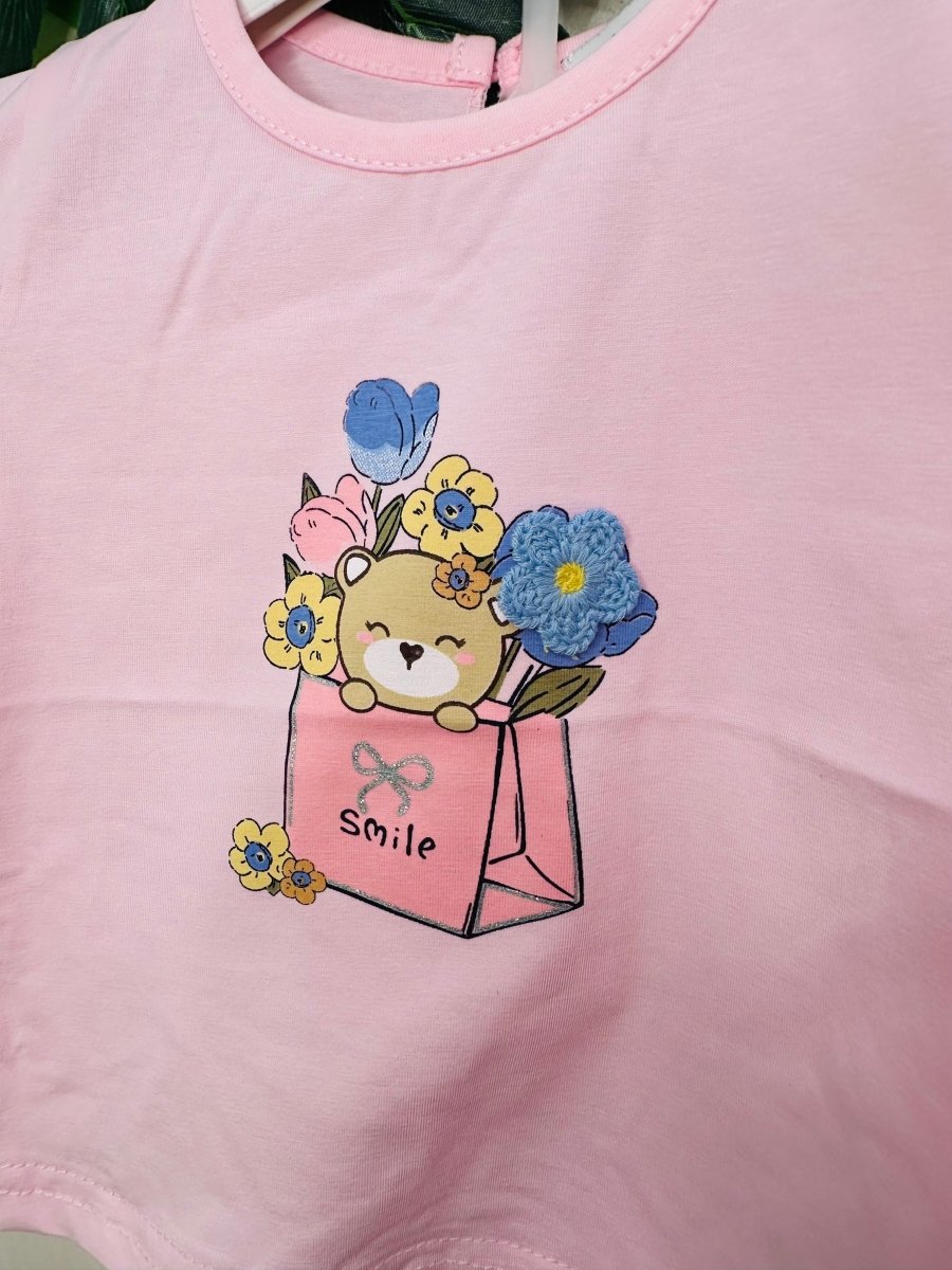 Completo Orsetta Fiori Rosa 1118 - Piccole Canaglie - PC28665