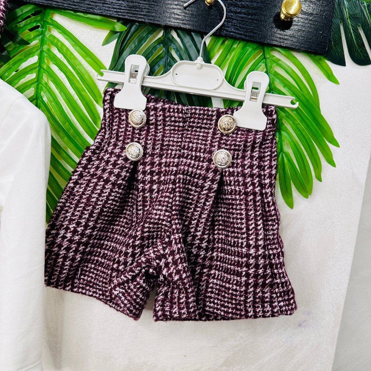 Completo Orsetta Quadro bordo - Piccole Canaglie - PC23063