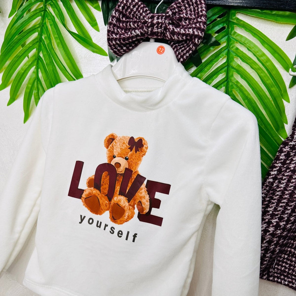 Completo Orsetta Quadro bordo - Piccole Canaglie - PC23063