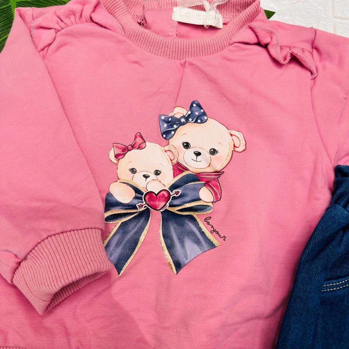 Completo orsetti fiocco fuxian - Piccole Canaglie - PC22010