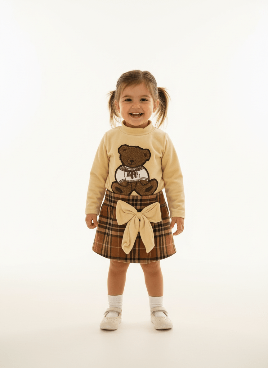 Completo Orsetto Fiocco - Piccole Canaglie - PC23830