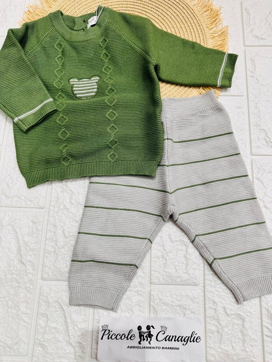 Completo orso neo210 verde - Piccole Canaglie - PC24711