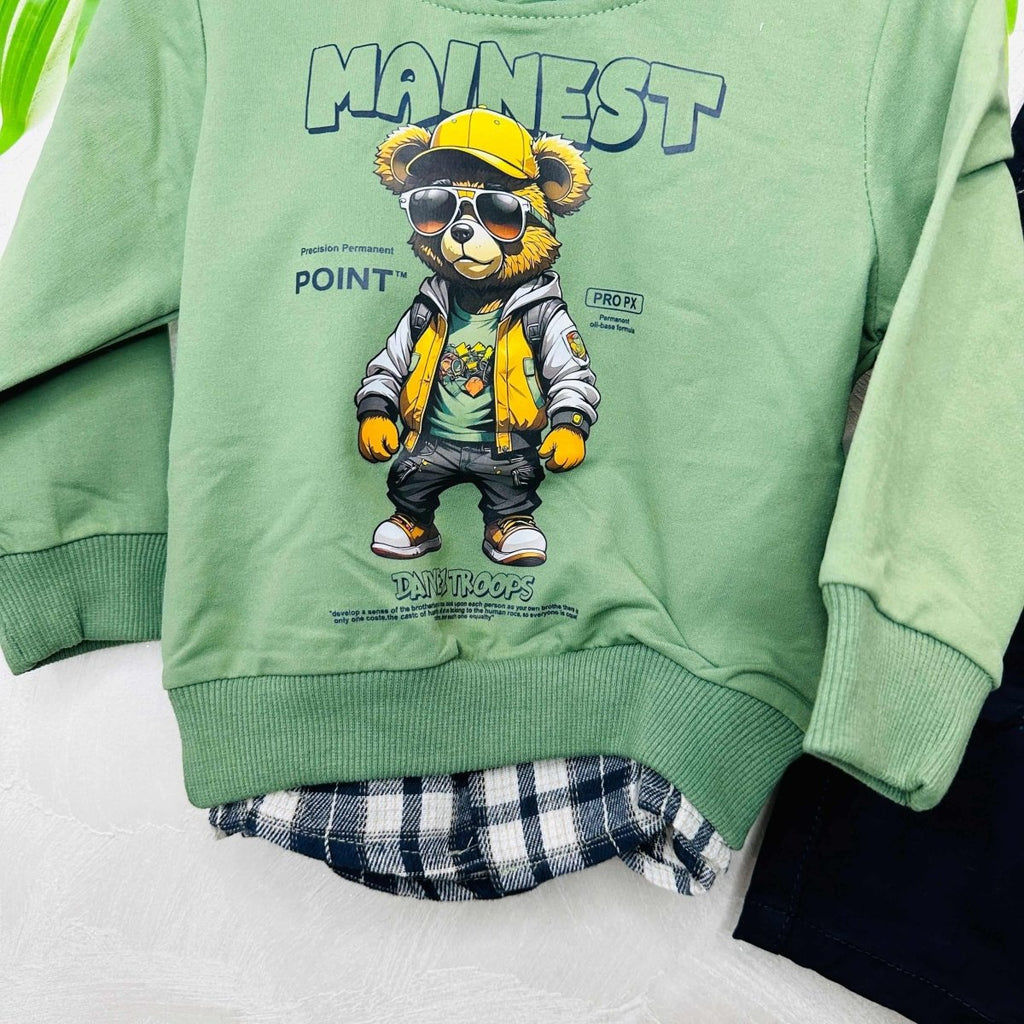 Completo Orso Verde - Piccole Canaglie - PC21407