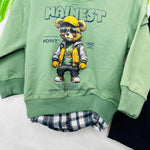 Completo Orso Verde - Piccole Canaglie - PC21407