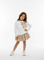 Completo Paiettina Morbido Cinigliato Beige - Piccole Canaglie - PC24122