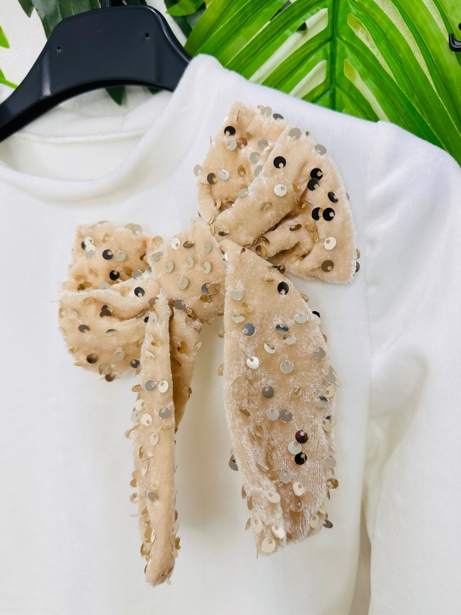 Completo Paiettina Morbido Cinigliato Beige - Piccole Canaglie - PC24122